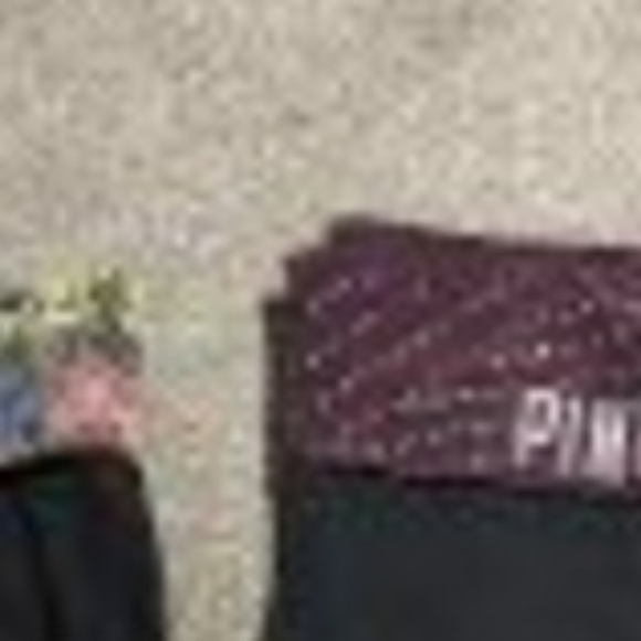FOLDOVER VS PINK YOGA PANTS LEGGINGS FLARE WIDE FOLD OVER VINTAGE - Picture 9 of 11